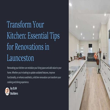 Kitchen Renovation: Creating Your Dream Cooking Space | PDF