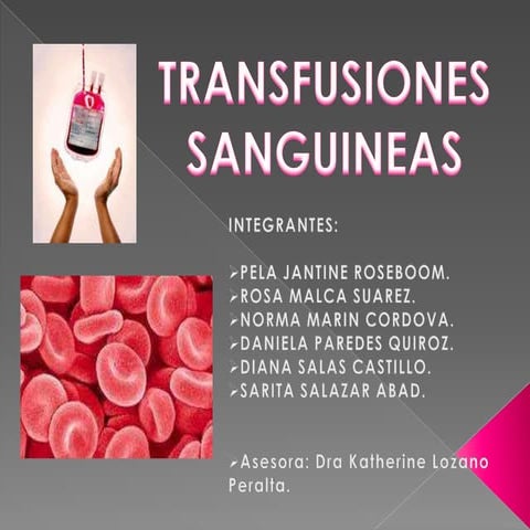 Transfusiones sanguineas
