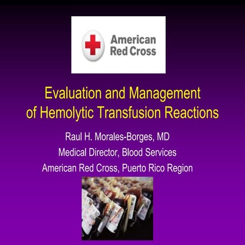 Transfusion Reactions Evaluation &amp; Management