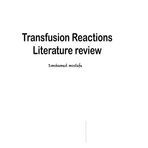 Transfusion reactions tutorial 2010