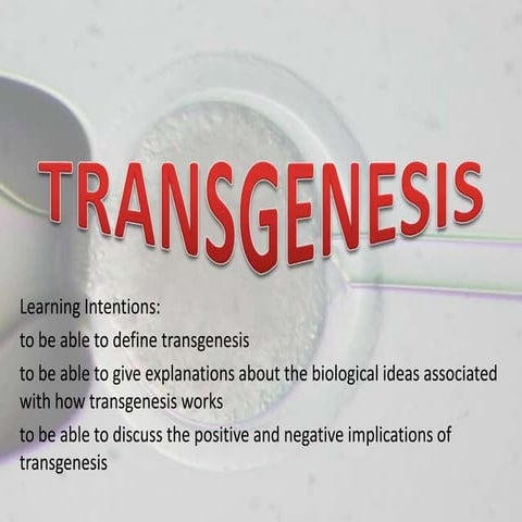 Transgenesis