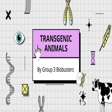 tRANSGENIC ANIMALS.pptx Biotechnology 88
