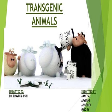 Transgenic animals (1) panjab university