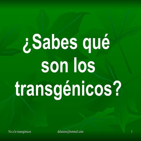 Transgenicos