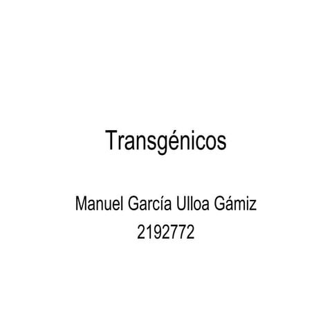 Transgénicos