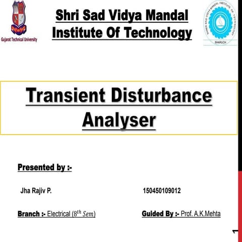 Transient disturbance analyzer