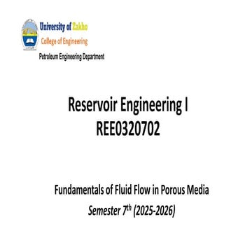 Reservoir fluid flow types | PDF