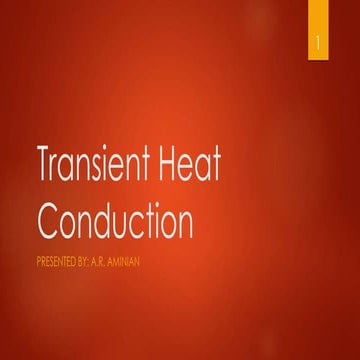 Transient heat conduction