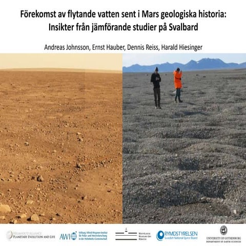 Transient liquid water in recent geologic history on planet Mars ...