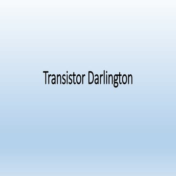 Transistor darlington