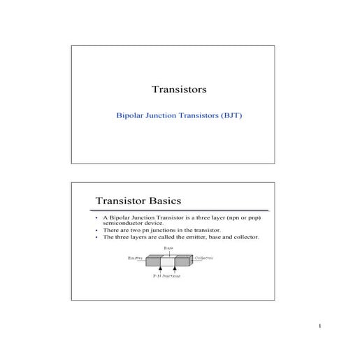 Transistors handout