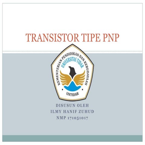 Transistor tipe pnp