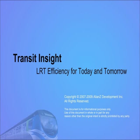 Transit Insight,V0.3