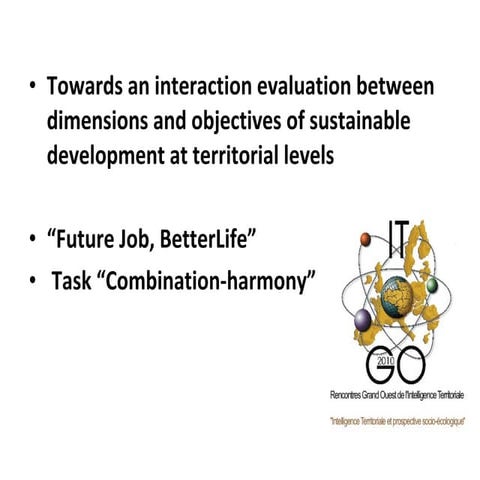 Towards an interaction evaluation between dimensions and objectives of ...