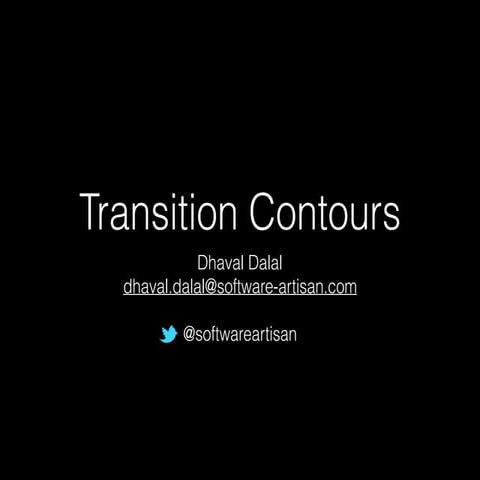 Transition contours