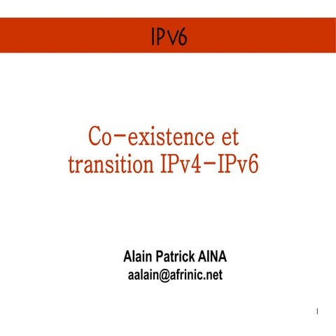Transition ipv4-ipv6