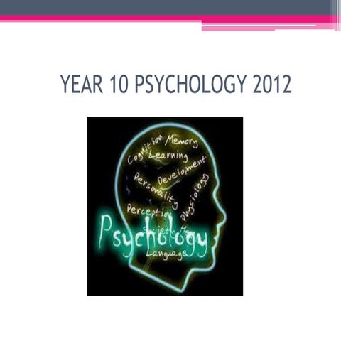 Psych Transition - 9 into 10 2011