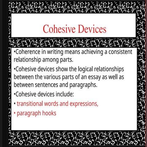 Coherent Cohesive Devices IGCSE FLE materials