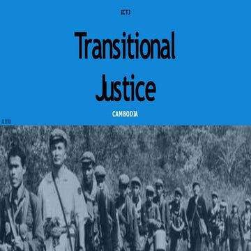 Transitional Justice in Cambodia