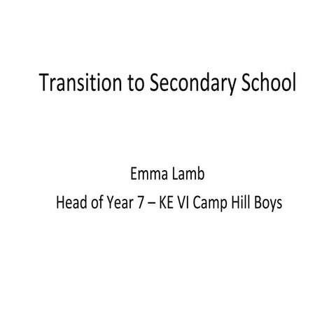 Transition by Emma Lamb