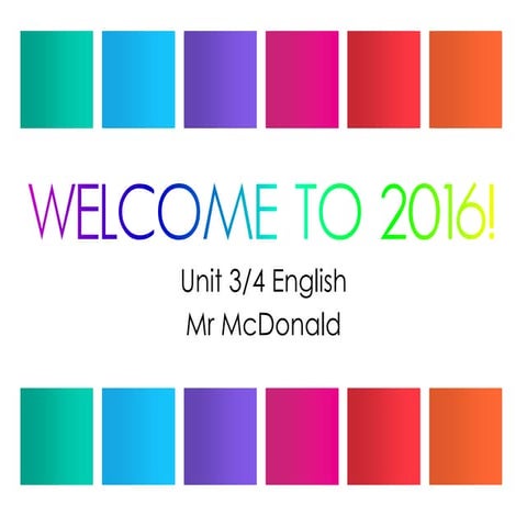 Year 12 English - Transition Class 1