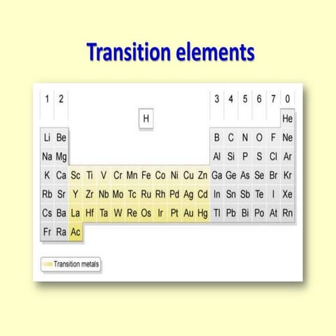 Transition elements