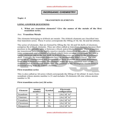 transition elements notes pdf inorgaanic