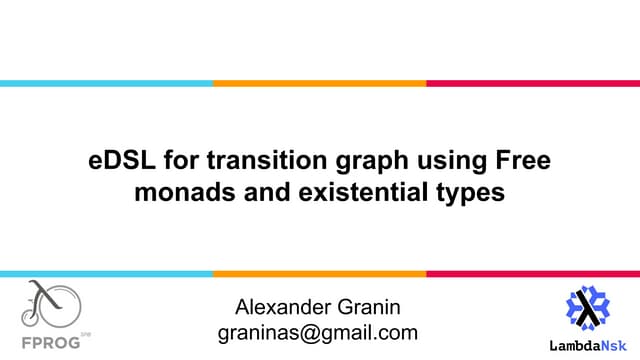 Transition graph using free monads and existentials