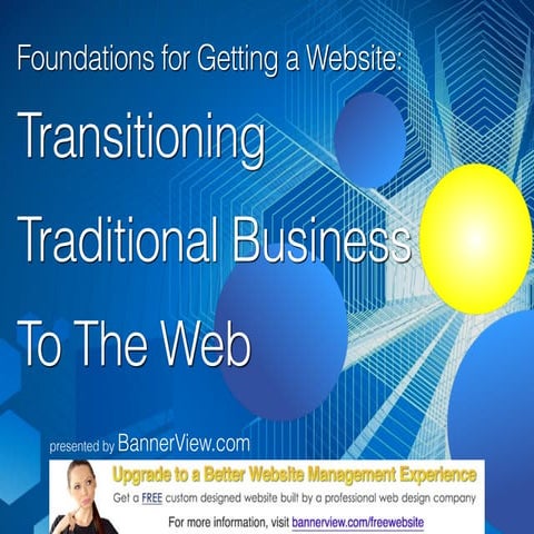 Transitioning Traditional Business to the Web