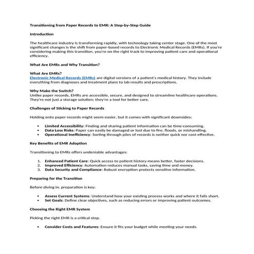 Transitioning from Paper Records to EMR1.docx