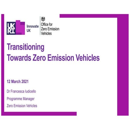 Transitioning Towards Zero Emission Vehicles Competition Briefing
