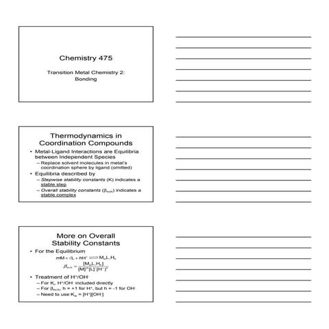 Transition metalbonding