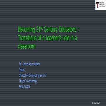 Becoming 21st Century Educators 