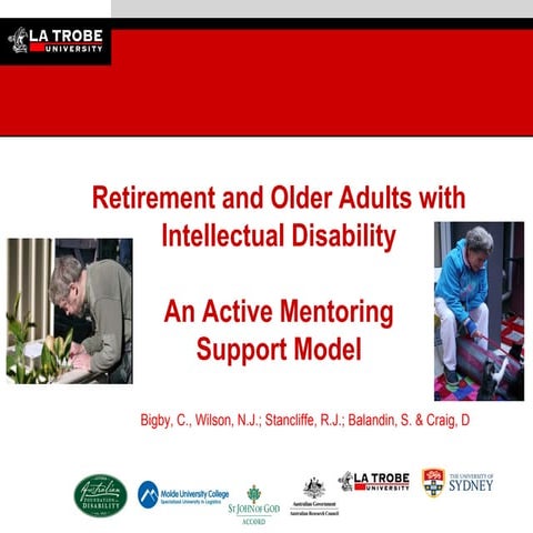 Transition to retirement for people with intellectual disabilty - Bigby  et a...