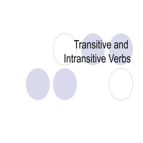 Transitive and intertransitive verbs