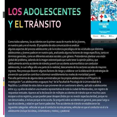 Adolescentes y el transito