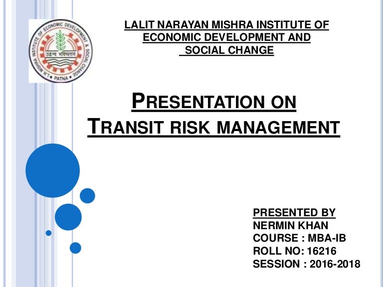 Transit risk management