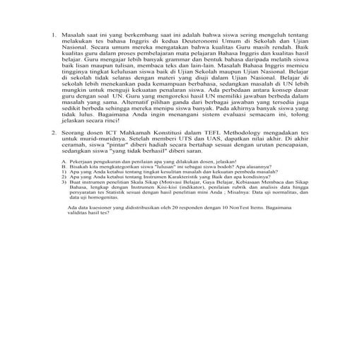 Translate final exam semester ev al. and lang. ass.2018 1-2