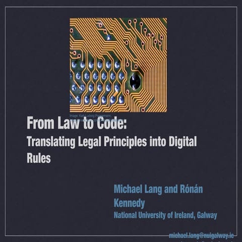 From Law to Code: Translating Legal Principles into Digital Rules