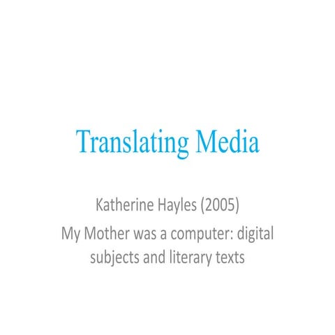 Translating mediav1