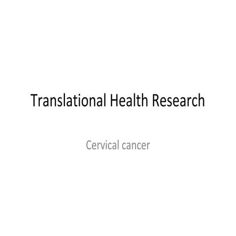 Translational health research