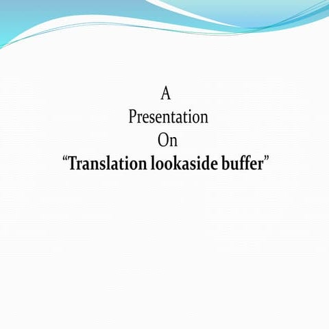 Translation lookaside buffer