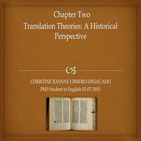 Translation periods   By Christine Joanne Librero-Desacado