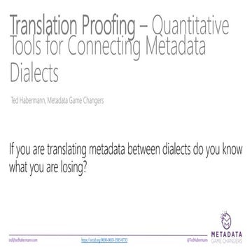 Translation proofing