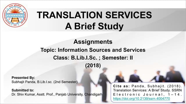 Translation Services: A Brief Study