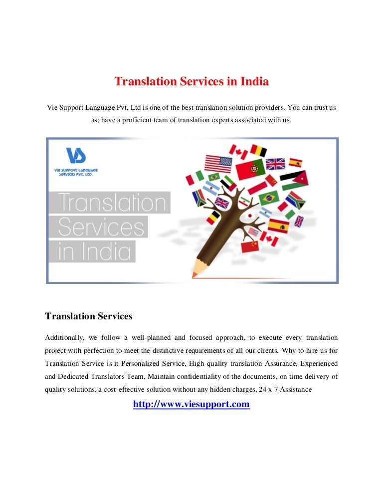 Translation Services in India