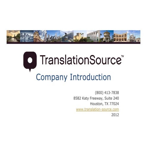Translation Source  Presentation 2012