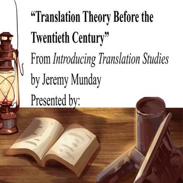 TRANSLATION THEORY BEFORE 20TH CENTURY.pptx