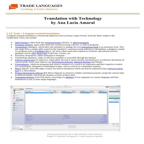 Translation with technology