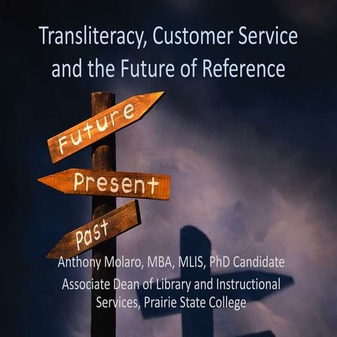 Transliteracy, customer service and the future of